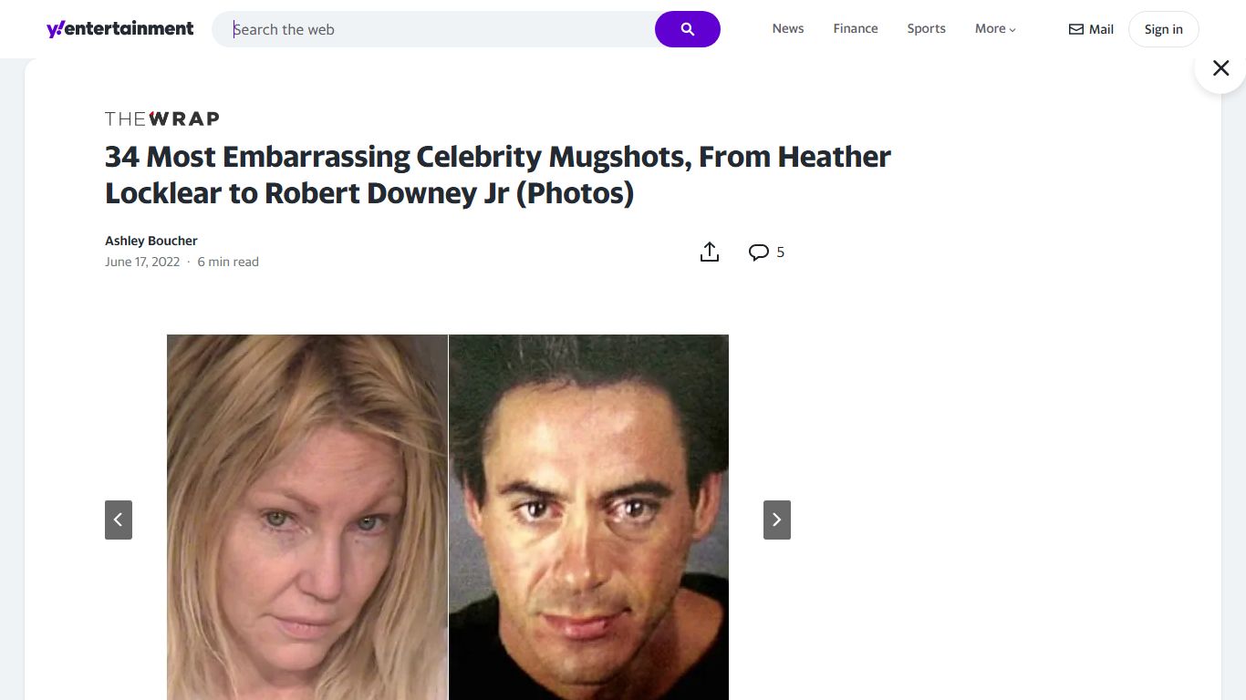 34 Most Embarrassing Celebrity Mugshots, From Heather Locklear ... - Yahoo