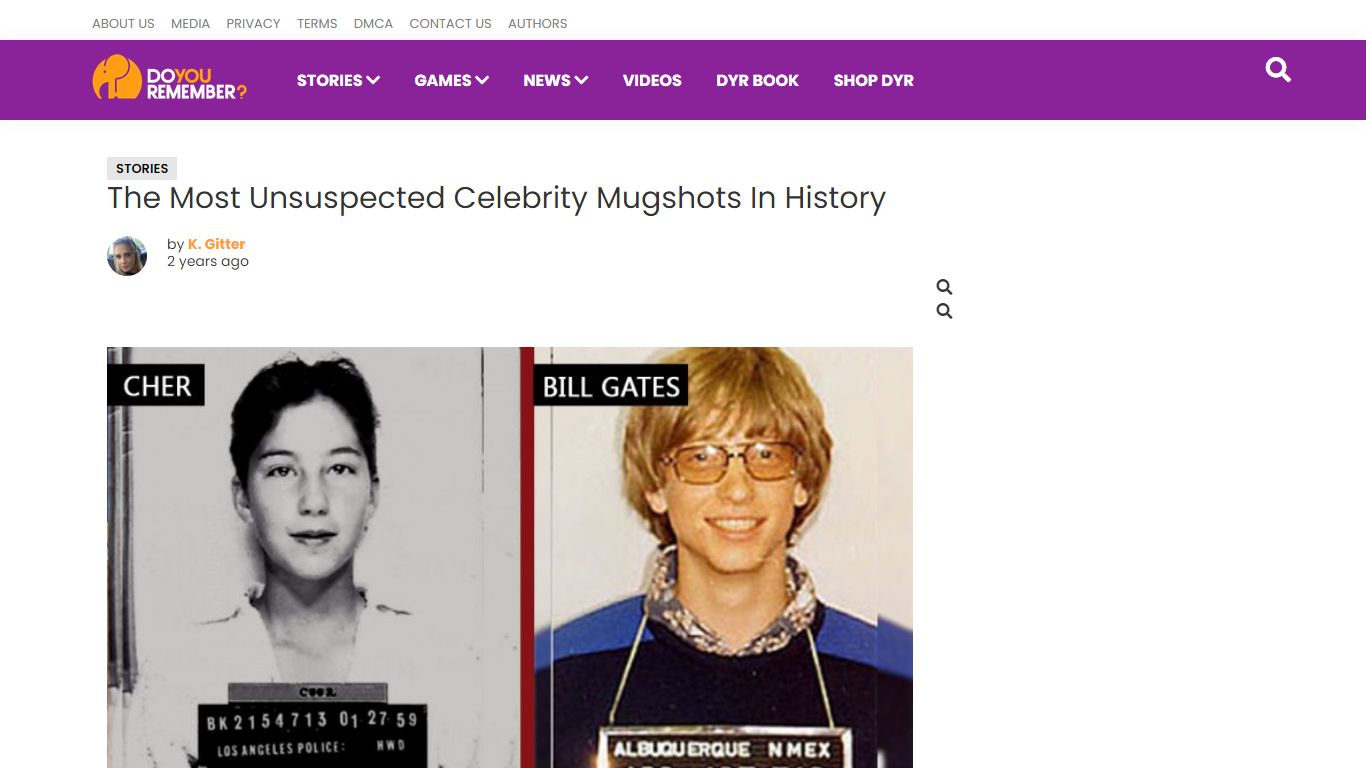 The Most Unsuspected Celebrity Mugshots In History